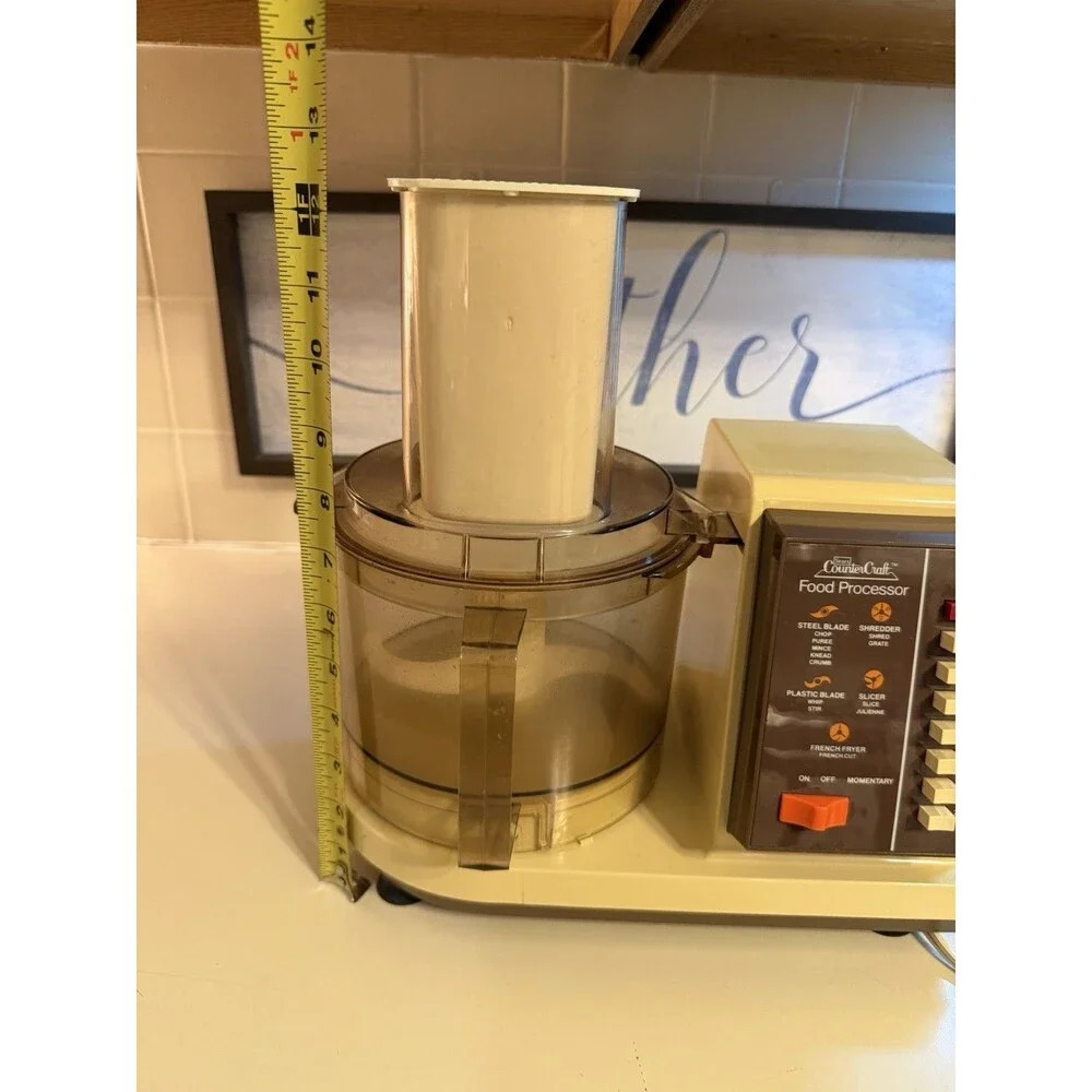 Complete Vintage Sears Counter Craft Food Processor Model 400 Tested Working